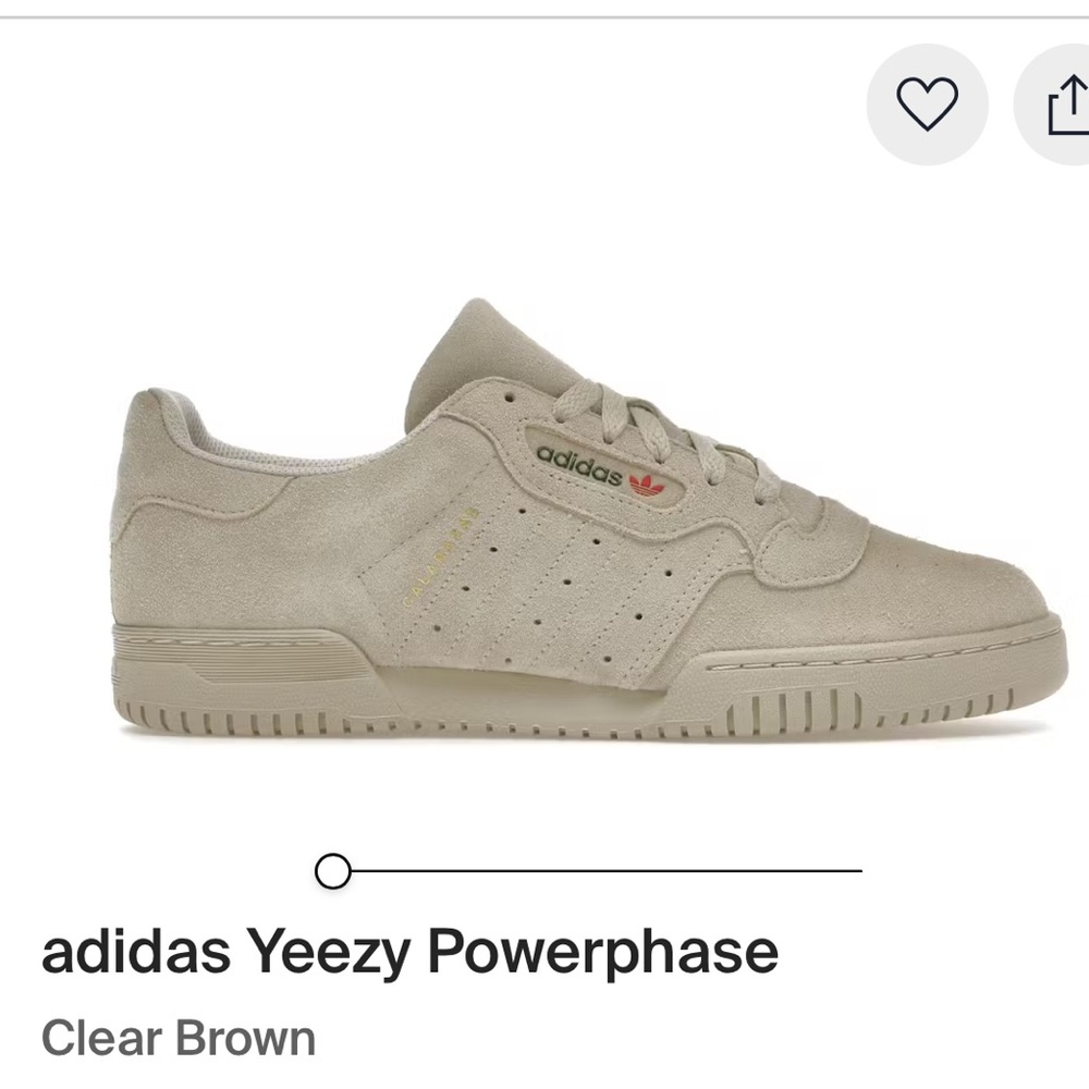 Adidas Yeezy Powerphase in Clear Brown